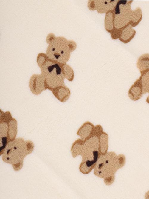 Sevimli Ayıcıklar Desenli 90x100 cm Peluş Bebek Battaniye BBTF.EKR.95076