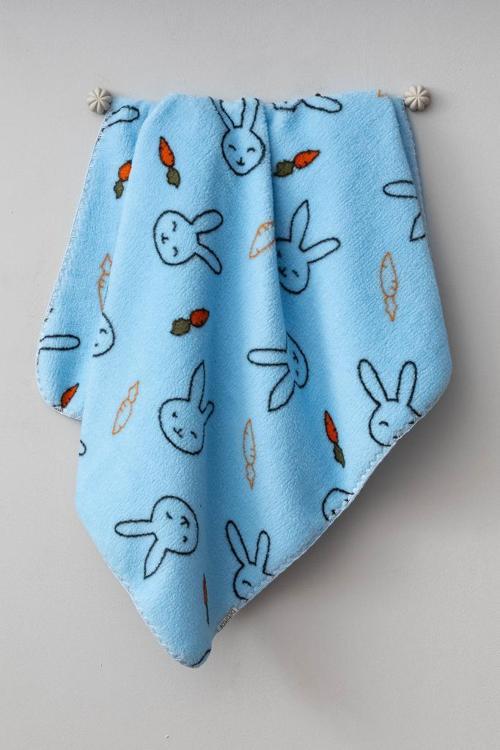 Sevimli Tavşan Desenli Peluş Battaniye BBTF.MV.95077