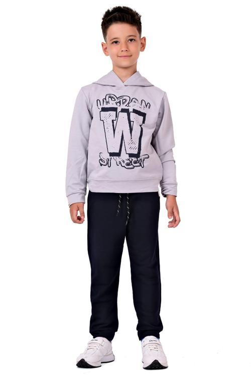 Urban W Street 2İplik Çocuk Eşofman MNK0617 GRİ