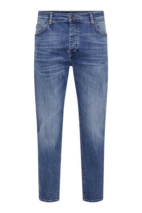 Onsyoke Streç Pamuklu Regular Fit Normal Bel Düz Paça Jeans Erkek Kot Pantolon 22032896 MAVİ