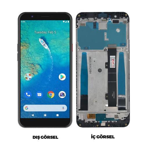 Teknonet General Mobile GM8 Uyumlu Org Lcd+Dokunmatik+Çıtalı VR-15689