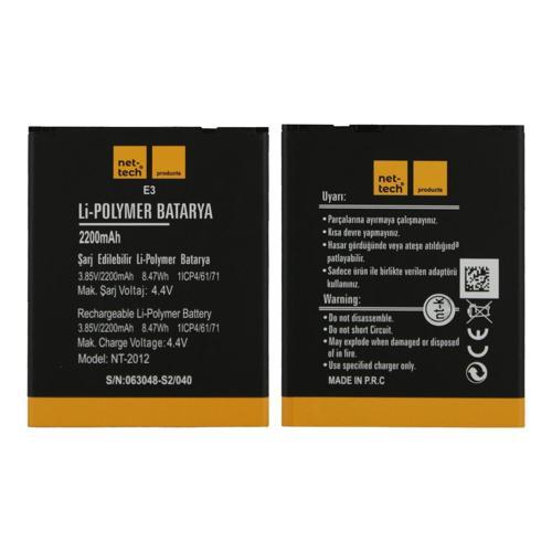 Teknonet Vestel Venüs E3 Uyumlu Nettech NT-32459 2200 MAh Batarya NT-32459