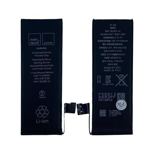 Teknonet Apple iPhone 5S Uyumlu Nettech NT-2011 1700 MAh Batarya NT-32403