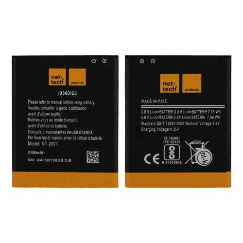 Teknonet Samsung Galaxy i9300 S3 Uyumlu Nettech 2100 MAh Batarya NT-32423