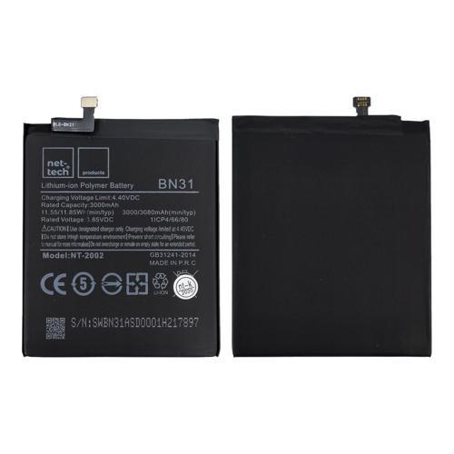 Teknonet Xiaomi Mi A1 Uyumlu Nettech BN31 3000 MAh Batarya NT-82565