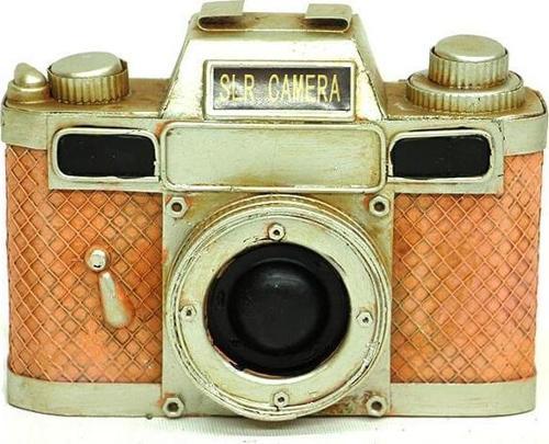Dekoratif Metal Fotoğraf Makinesi Biblo Ev Ofis Hediyelik
