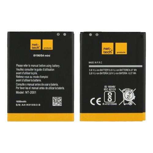 Teknonet Samsung Galaxy i9190 S4 Mini Uyumlu Nettech NT-32422 1650 MAh Batarya NT-32422