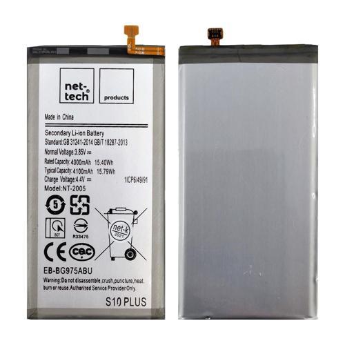 Teknonet Samsung Galaxy S10 Plus Uyumlu Nettech NT-2005 4000 MAh Batarya NT-82553