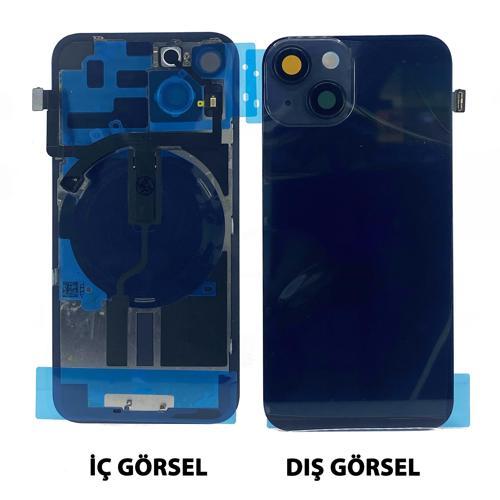 Apple iPhone 14 Uyumlu Kamera Camlı Batarya Kapağı + Magsafe Flex NT-103910