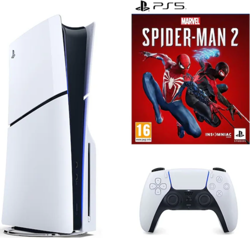 Playstation 5 Slim Diskli (ithalatçı garantili )+ ps5 spider-man 2