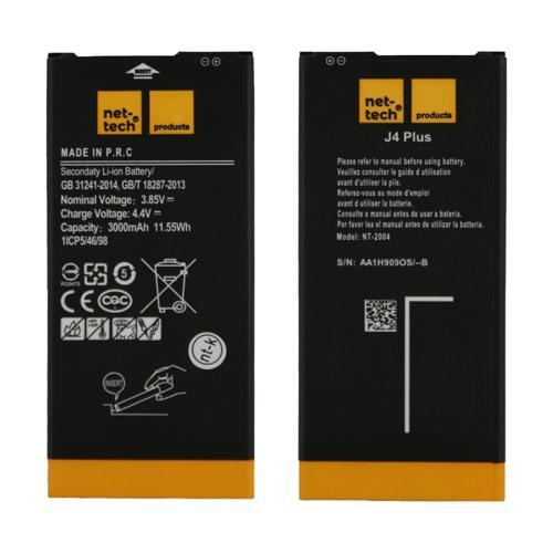Teknonet Samsung Galaxy J4 Plus Uyumlu Nettech 3000 MAh Batarya NT-32414