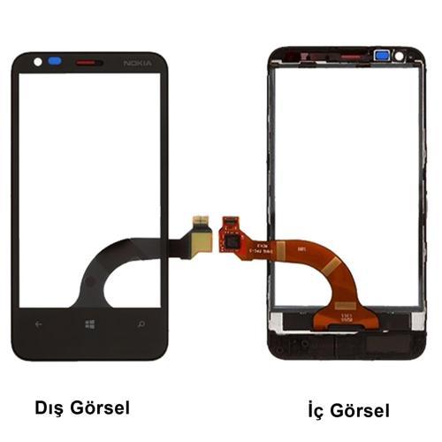 Teknonet Nokia Lumia 620 Uyumlu Dokunmatik Lens + Filmli NT-123