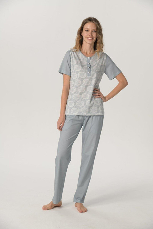 1217 Kadın Kısa Kol Pijama Takımı