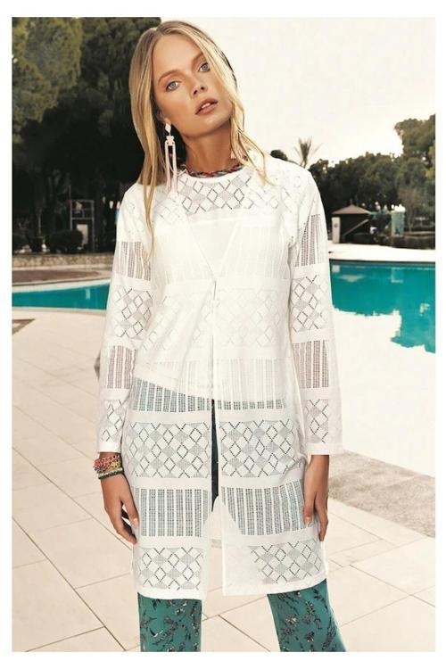 Kadın Pijama Takımı 3'lü Hırkalı Alt & Üst Takım Ev Giyim