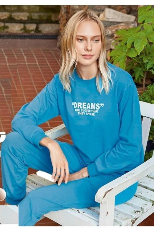 Çarşınet Kadın Sweatshirt Uzun Kollu Eşofman Takımı