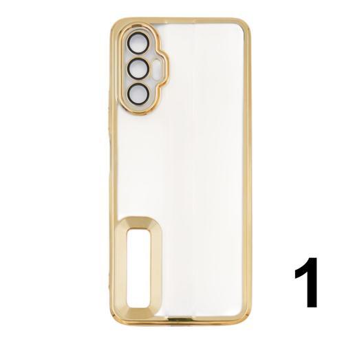 Tecno Pova 3 Uyumlu Round Silikon Seri Arka Koruma Kılıf NT-104811