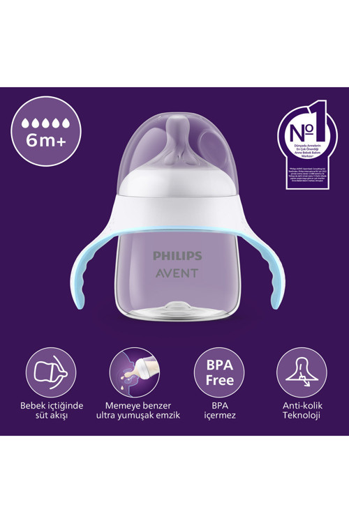 Doğal Tepkili Eğitici Bardak, 150ml, 6+ Ay, SCF263/61