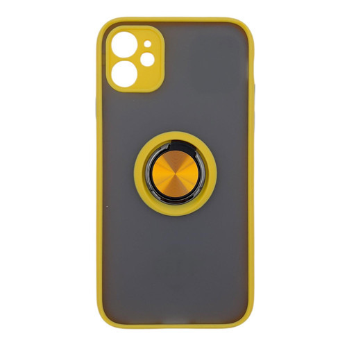 Apple iPhone 11 Uyumlu Buzlu Yüzüklü Arka Koruma Kılıf NT-113491