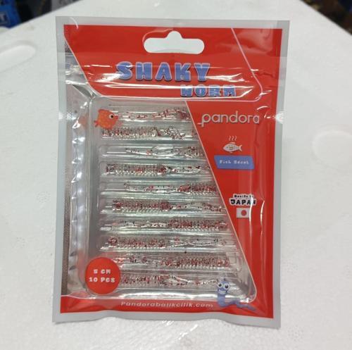 Shaky LRF Silicon 5cm 10'lu Renk: RedBerry