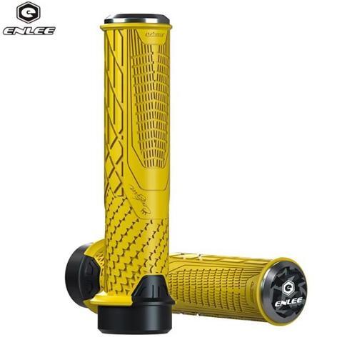 Enlee Mtb Bmx Silikon Bisiklet Elcik Kaymaz Yapı 140 mm Bisiklet Elciği Kolay Kavrama Gold Sarı