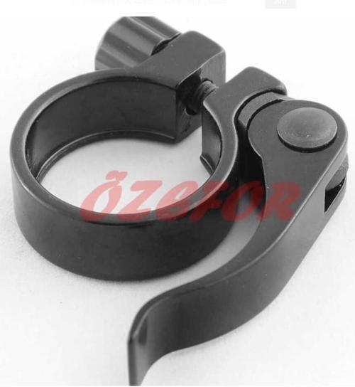 Bisiklet SELE BORUSU KELEPÇESİ MANDALLI SİYAH 31,8MM ( 27,2 SELE BORUSU UYUMLU )