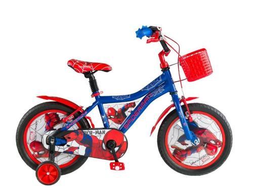 Spider Man Lisanslı 12 Jant Çocuk Bisiklet Sepetli Mavi Kırmızı 3-6 Yaş Erkek Çocuk Bisikleti