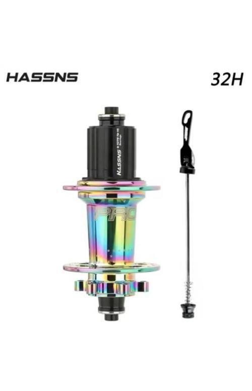 Hassns Pro 7 Rainbow Bisiklet Göbek Seti Arka Kaset Göbek Seti 32 Delik 6 Vida Qr Mandal