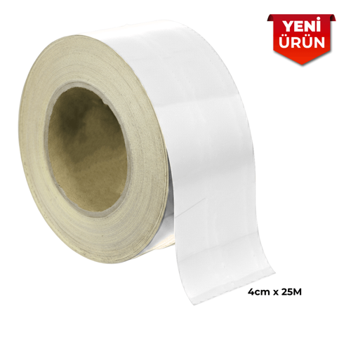 Reflektif Fosforlu Şerit Bant, Düz Reflekte İkaz Bandı 4cm x 25M