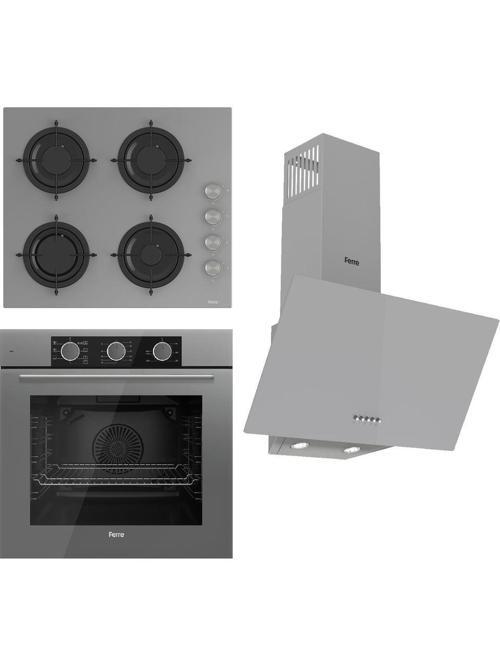 Fryart Basıc Serisi Gri Set (CS208 + QXE62CPR+D088 )