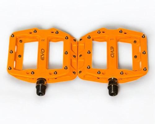 Turuncu Plastik Rulmanlı Platform Çivili Bisiklet Pedalı