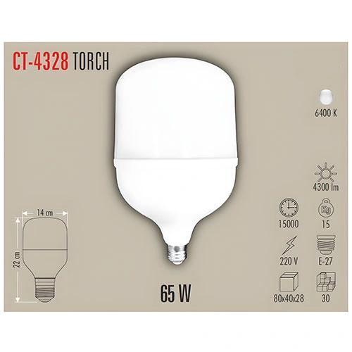 65W E-27 Torch Led Ampul Bulb 6400K Beyaz Işık 220v 7100lm