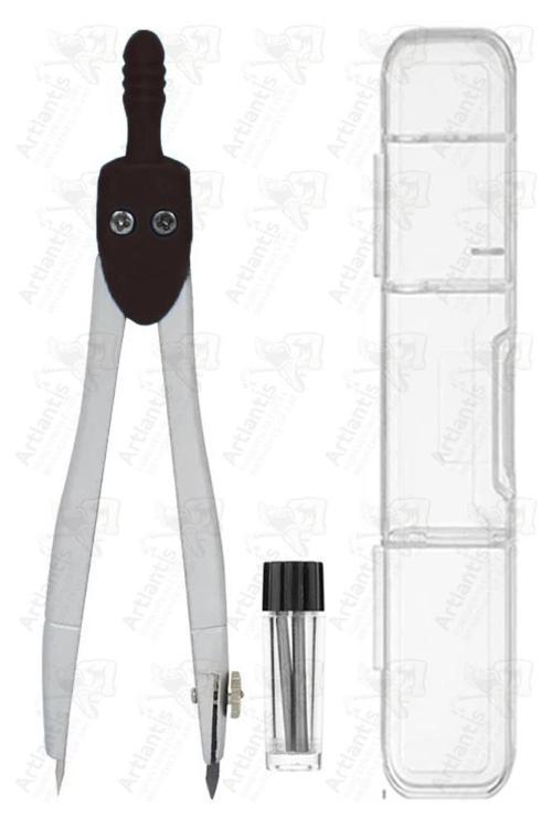 Renkli Metal Pergel 1 Adet Teknik Çizim Pergeli Matematik Geometri Pergel Yedek Uçlu Plastik Kutulu