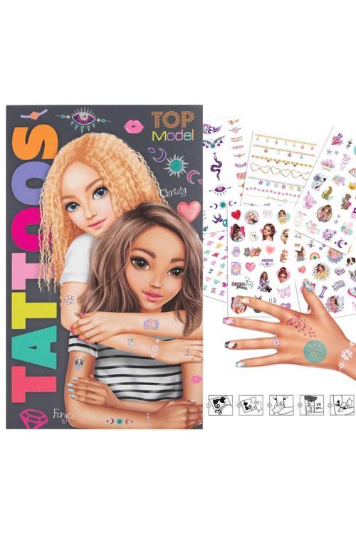 Çocuk Geçici Dövme Seti – 4 Sayfa Renkli Su ile Transfer Tattoo Sticker Kit