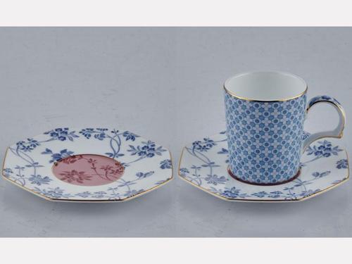 Regency Damask 2'li Kahve Fincanı ve Tabağı Seti