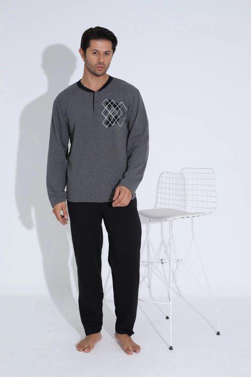 Uzun Kollu Erkek Pijama Takımı