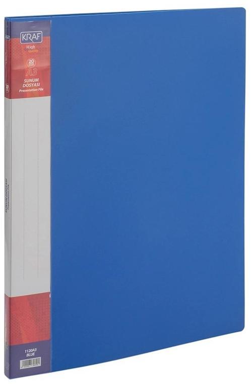 Sunum Dosyası A3 20'li MAVİ