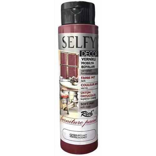 Selfy Decor Vernikli Boya 500 cc 5828 BURGUNDY