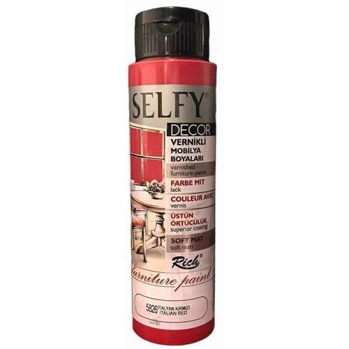 Selfy Decor Vernikli Boya 500 cc 5826 İTALYAN KIRMIZI