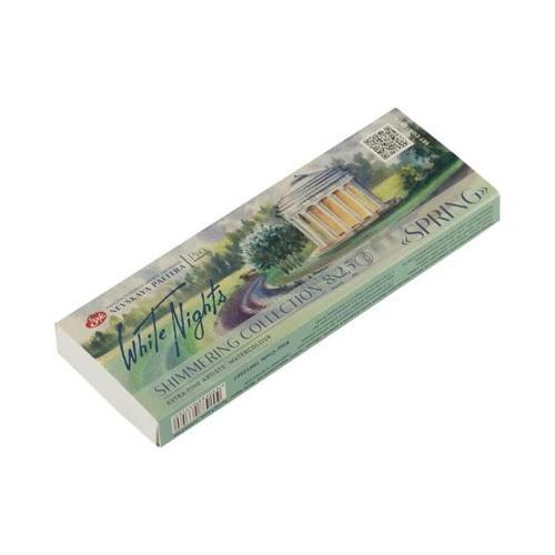 White Nights Shimmering Collection Tablet Sulu Boya Seti 8 Renk Spring