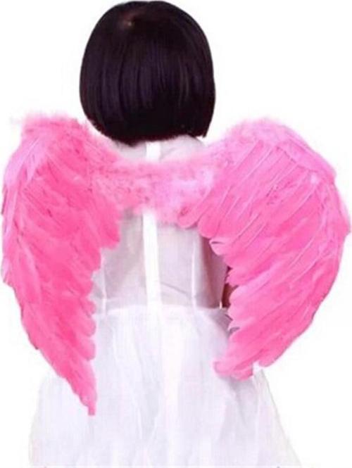 Parti Kostüm Pembe Renk Bebek Boy Küçük Melek Kanadı 40X55 cm