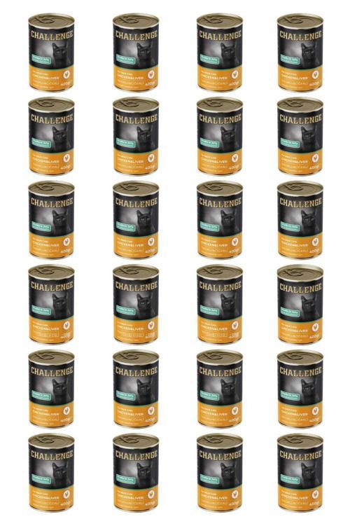 tavuklu ciğerli yetişkin kedi konservesi 400 gr x 24 adet