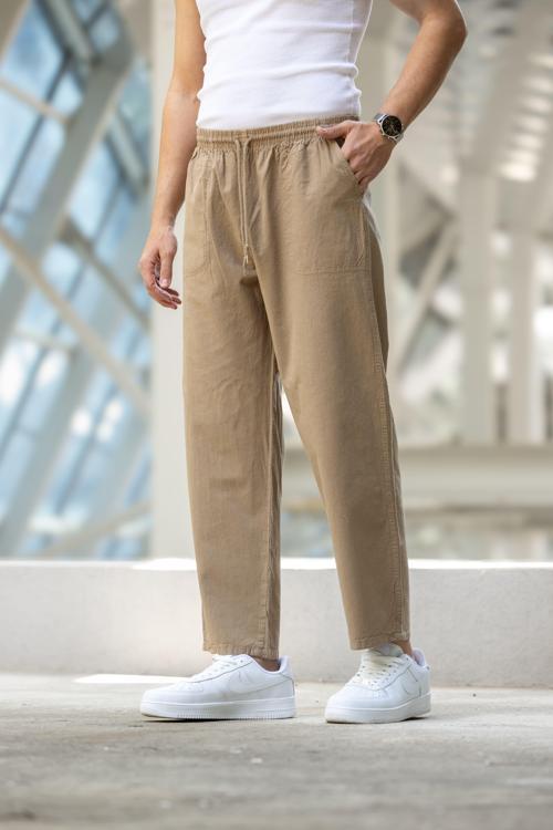 PAPER Cepli Bol Paça Eşofman Altı - Bej