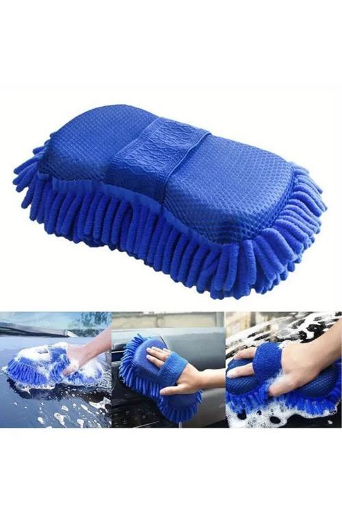 Çizmez Mikrofiber Araç Yıkama Eldiveni Oto Motorsiklet Bakım Süngeri Araba Temizleme Bezi Mop Havlu