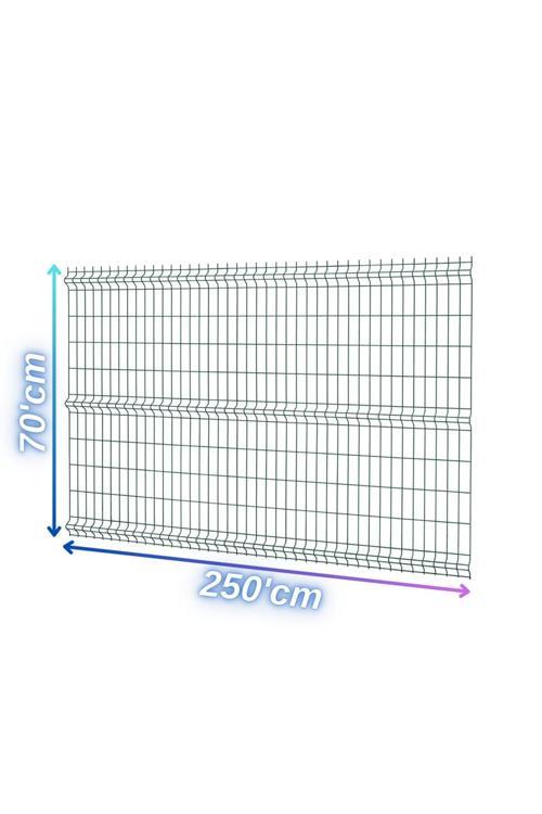 & Panel Çit Sistemleri Ör-As Tel Bahçe Teli Panel Çit 70Cmx250Cm