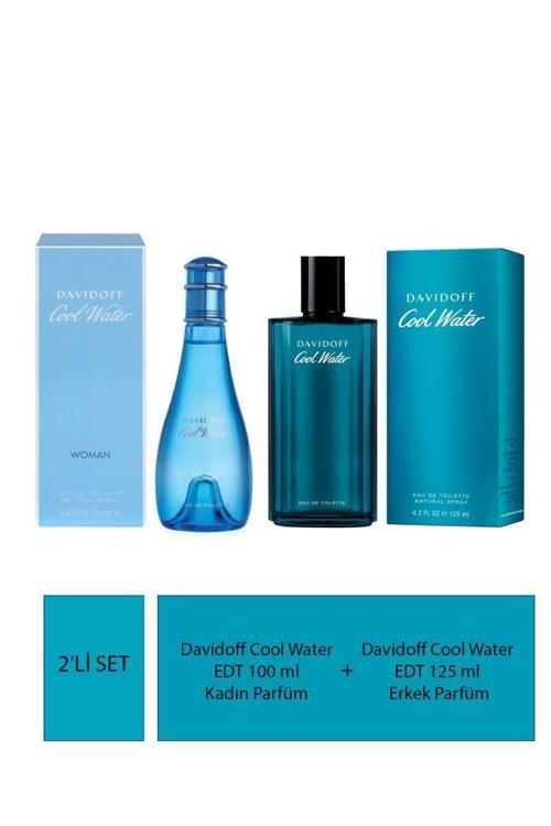 Cool Water EDT 100 ml Kadın Parfüm + Davidoff Cool Water EDT 125 ml Erkek Parfüm
