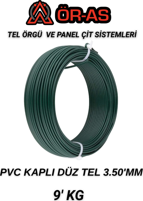 Pvc - KaplıDüz Tel - 3.5 Mm Kalınlık(- 9 - Kg -)