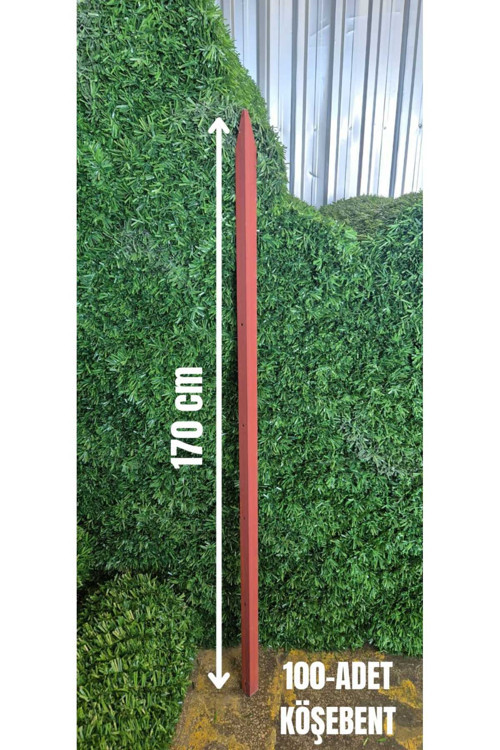 & Panel Çit Sistemleri Köşebent Demir Kazık Sivri Antipaslı -( 40 X 40 ) - 3 Mm 170 Cm Yükseklik ( 100 Adet )