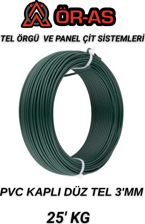 Pvc - KaplıDüz Tel - 3Mm Kalınlık(- 25 - Kg -)
