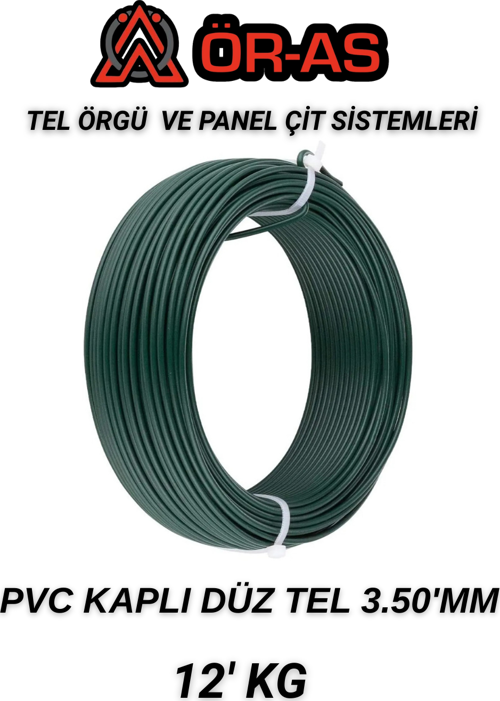Pvc - KaplıDüz Tel - 3.5 Mm Kalınlık(- 12 - Kg -)