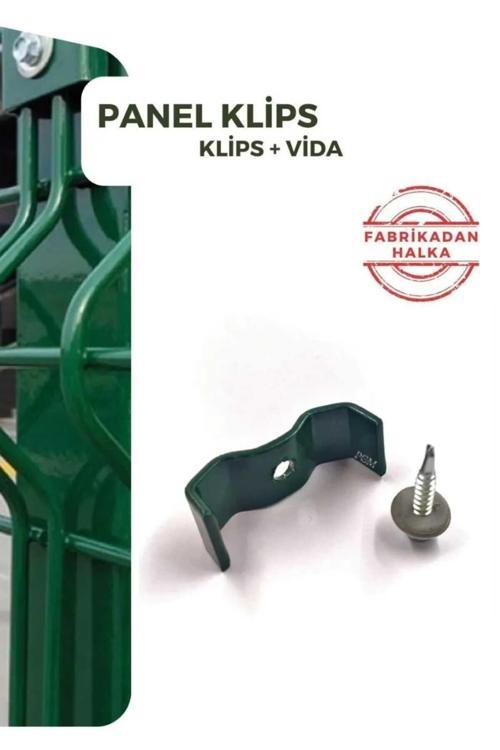 & Panel Çit Sistemleri Klips Bağlantı Aparatı 100 Adet (Vida Dahil)